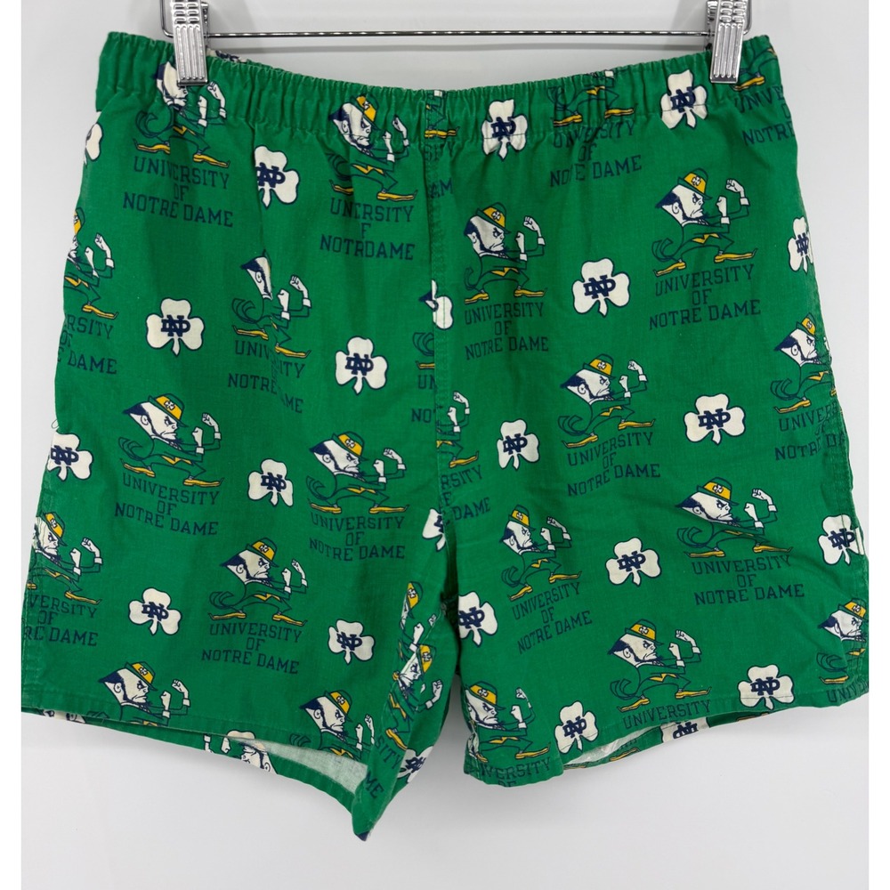 Vtg Notre Dame Fighting Irish Shorts L NCAA College Concepts Made in USA 0760